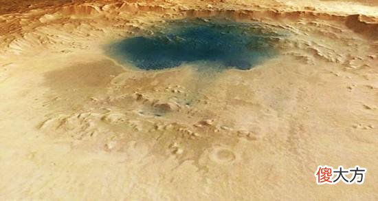 火星表面神秘蓝湖,NASA科学家已经破解蓝色原因