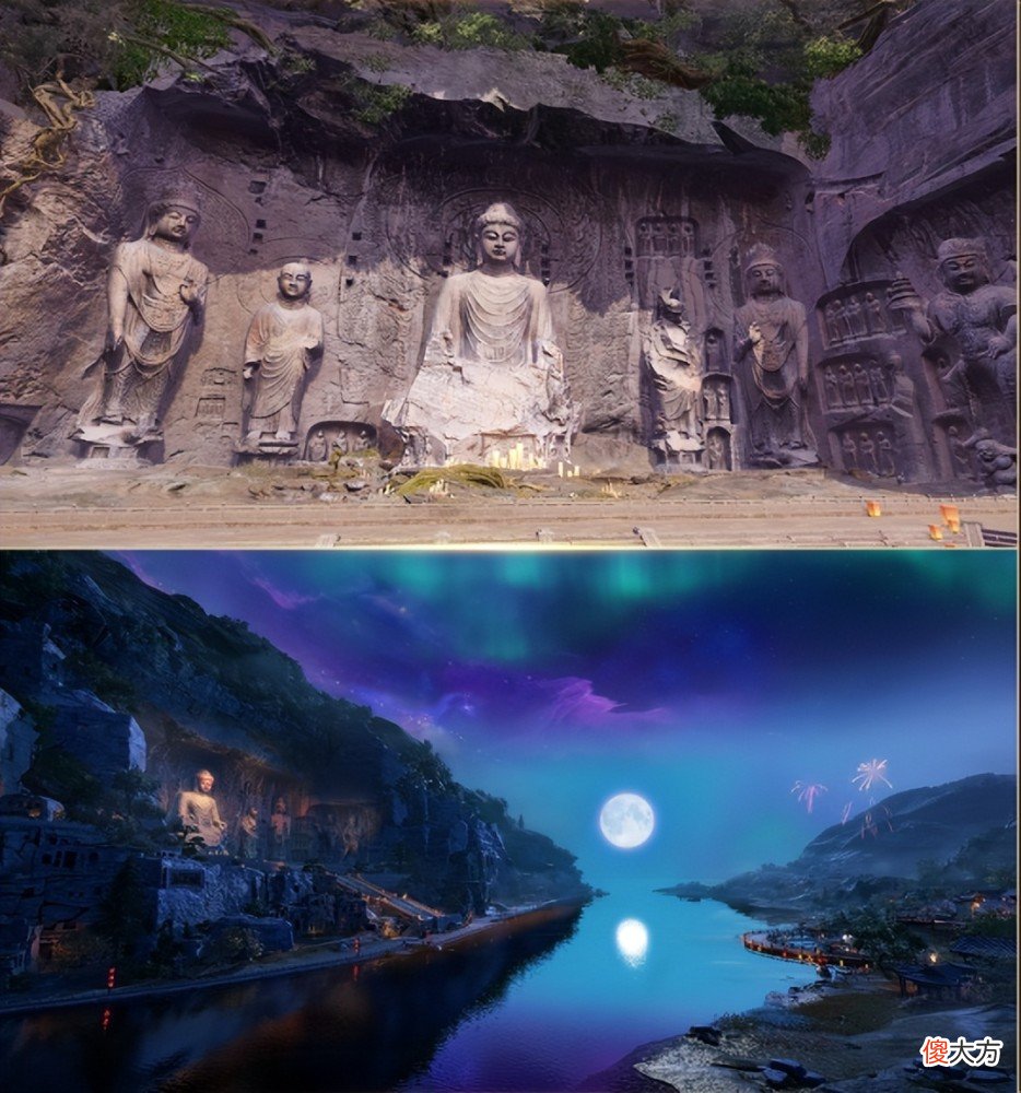 【游戏世界】新倩女幽魂技术力爆棚！竟然把龙门石窟“搬”进了游戏中？