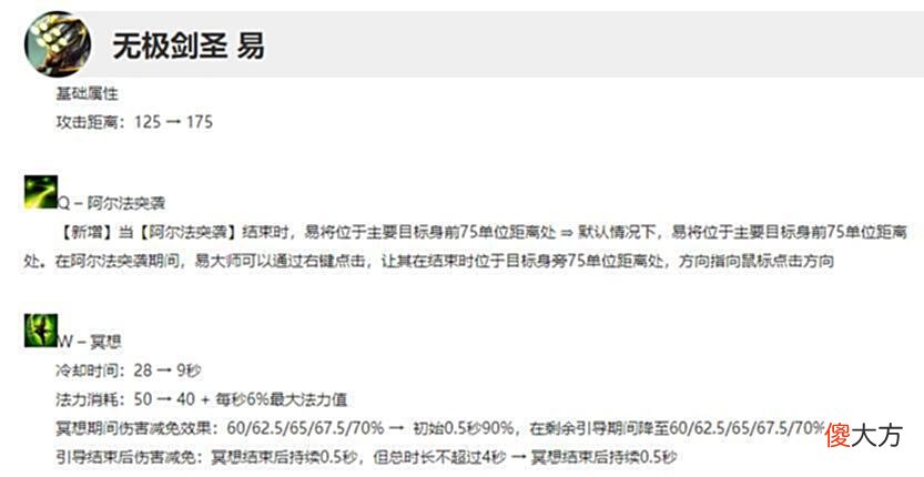 【游戏世界】LOL12.13版本剑圣加强，外服已登顶