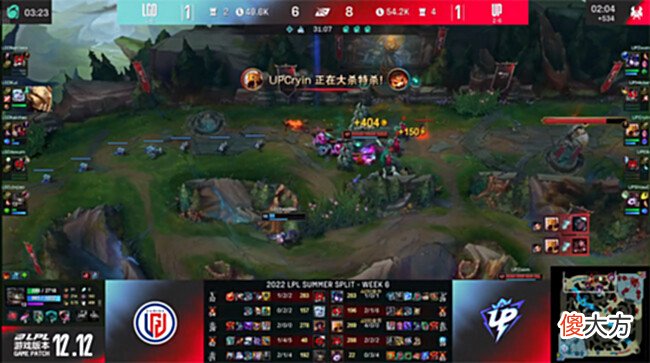 【游戏世界】Zoom格温快刀乱剪三杀定乾坤,UP2-1险胜LGD终止五连败