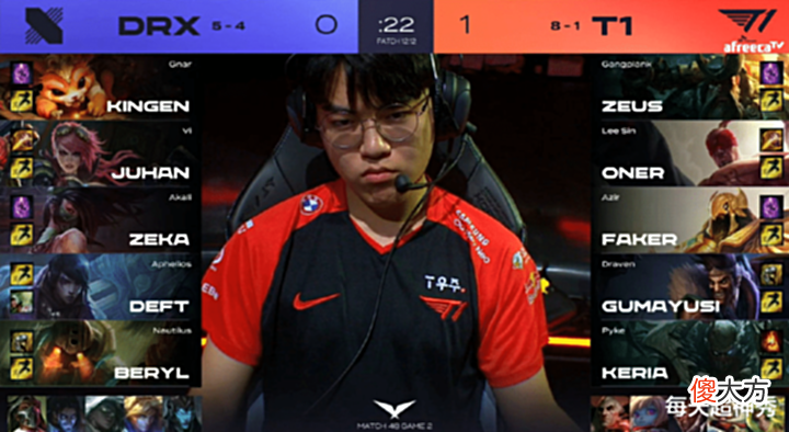 【游戏世界】T1零封DRX,Zeus两夺MVP,Deft或止步LCK常规赛