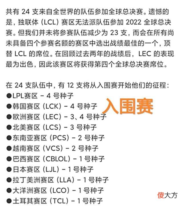 【游戏迷】S12赛季世界赛安排出炉，“欧洲拿下四个名额，LPL种子基本确定”