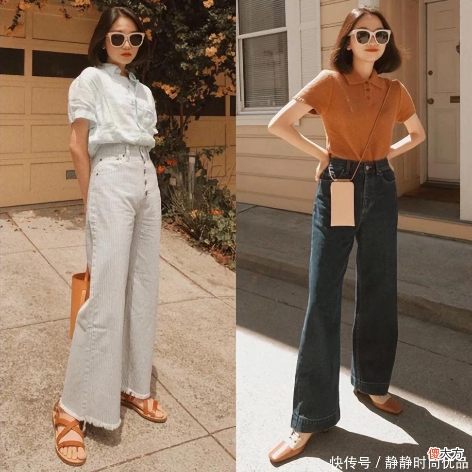 【就爱时尚】谁说小个子不适合穿“长裤”？这位博主的搭配值得学，很显高