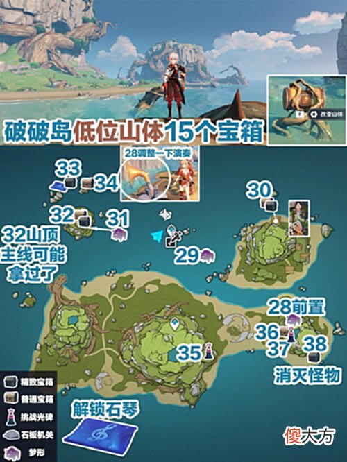 【游戏世界】《原神》2.8破破岛大世界限时宝箱获取路线一览2022