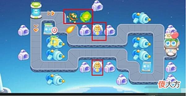 【游戏世界】《保卫萝卜4》太空穿越第22关满星攻略