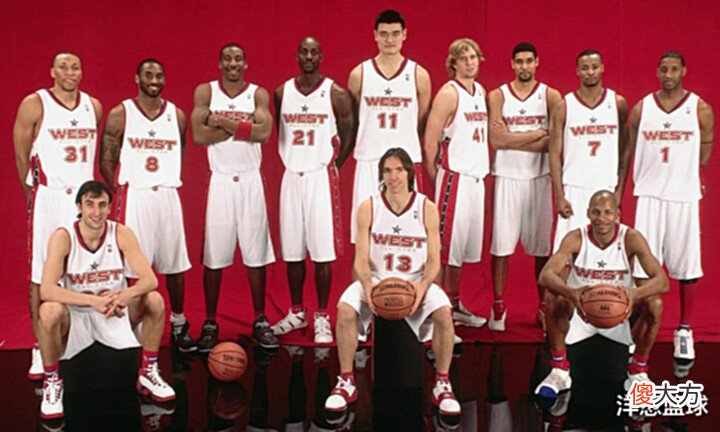 【历史故事】17年前NBA全明星十大老照片:认识一半以上的,孩子都念小学了吧