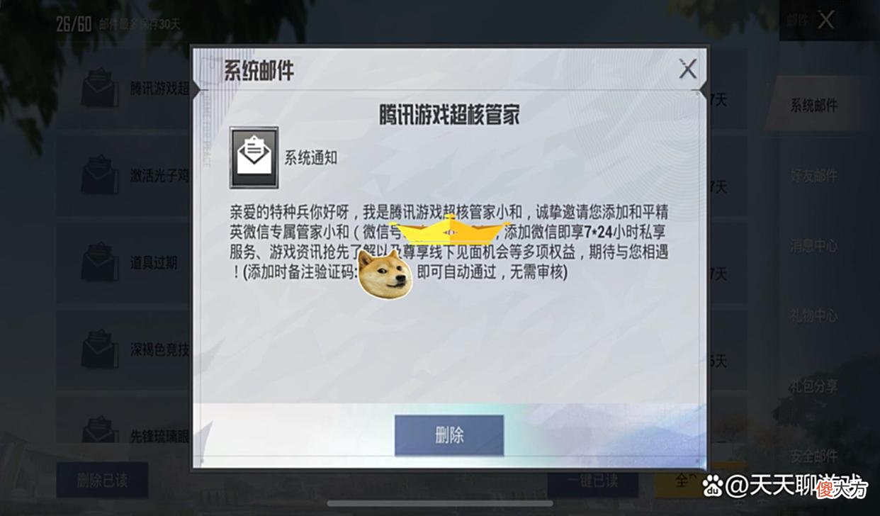 【游戏世界】“吃鸡”玩家连氪9个648，光子发来1封信，主动邀请“加好友”！