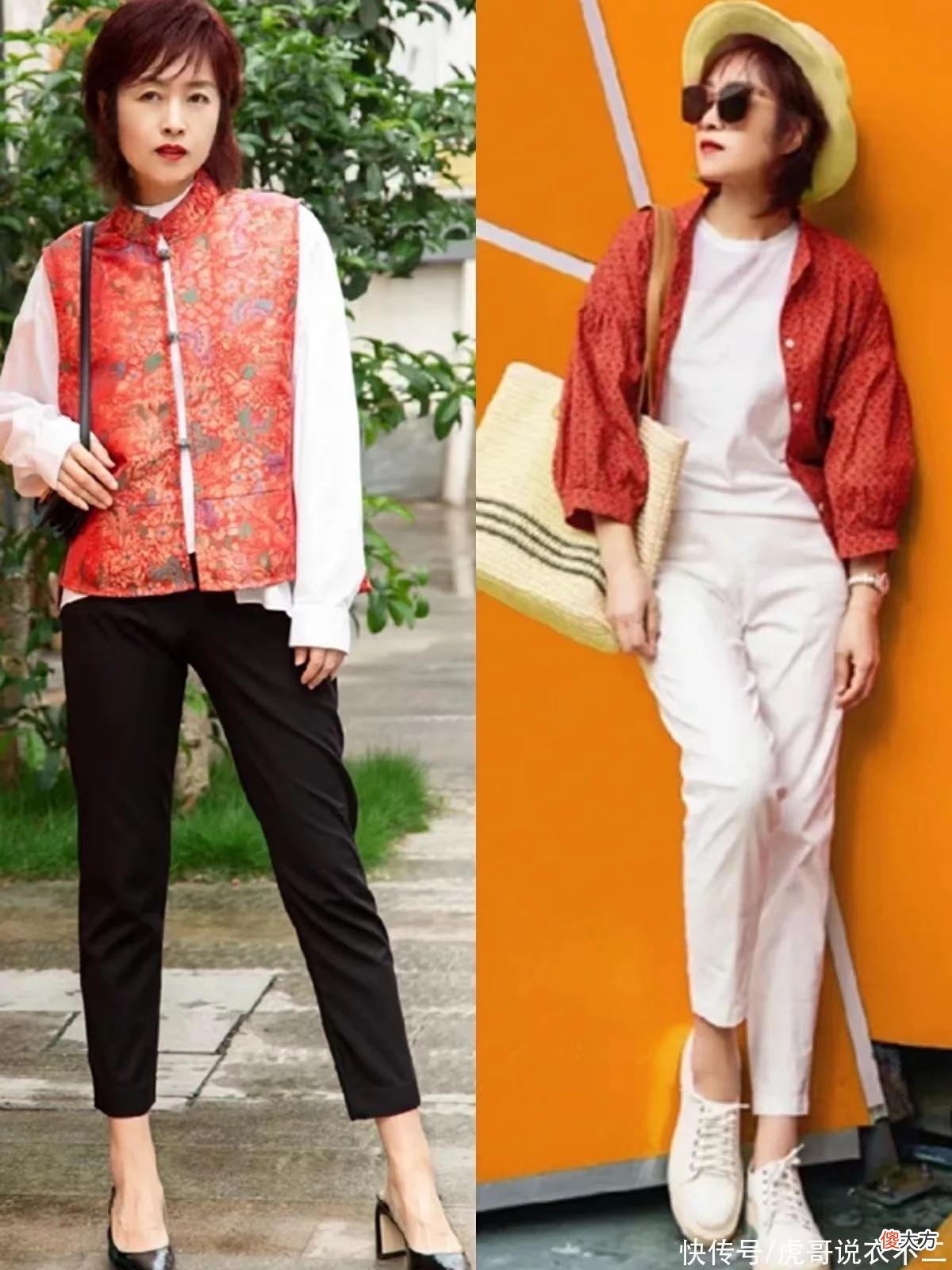 【时尚一点】这才是50+妈妈们的“穿衣榜样”：裤穿九分裙子过膝，舒适又优雅