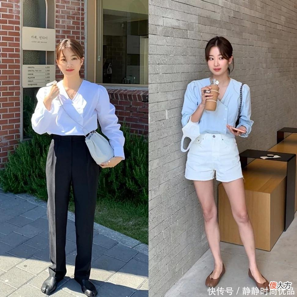 【就爱时尚】“上短下长”搭配法则：上衣要短，下装高腰，小个子可以安排