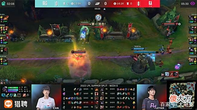 【游戏世界】LOL-LPL:Bin纳尔塔下一打三冷静反杀，BLG鏖战三局2:1力克RA