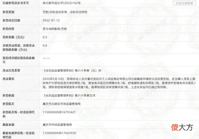【就爱时尚】屈臣氏重庆一门店销售过期化妆品被罚5000元