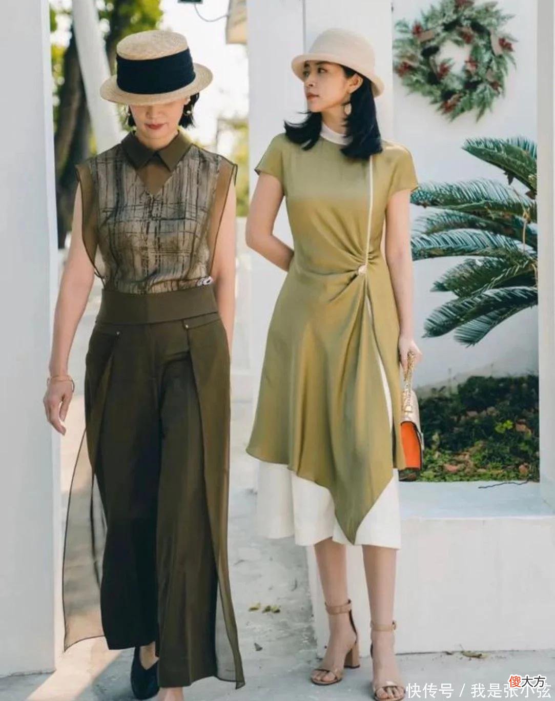 【时尚一点】60岁女人夏日出游，穿长裙配丝巾太土气，阔腿裤+草帽才优雅高级