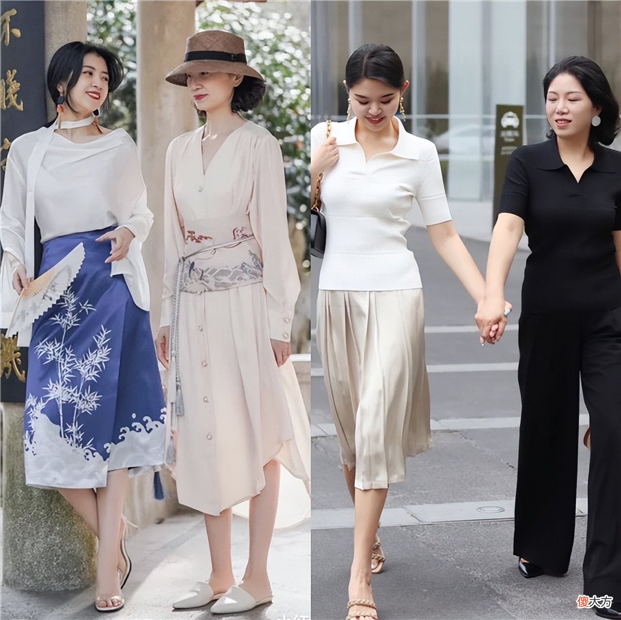 【就爱时尚】这些“神仙母女”真会穿，烂大街的半身裙都能被她们穿得气质高级