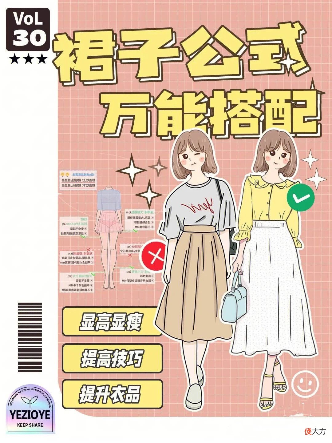 【时尚一点】裙子怎么穿更好看？“万能”穿搭公式来了，遮肉显瘦、凹出大长腿