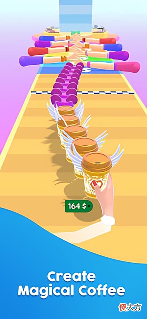 【游戏世界】Rollic跑酷经营混合游戏《CoffeeStack》跑酷制作经营销售