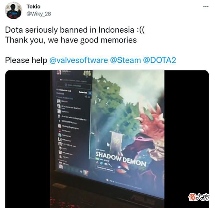 【游戏迷】印尼政府暂时封杀了Steam