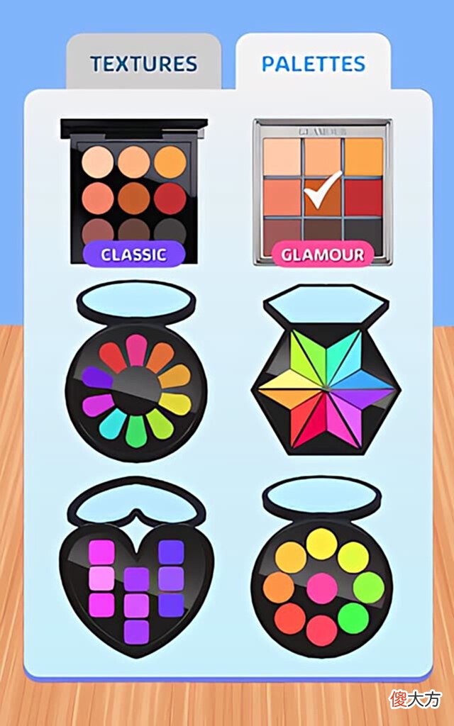 【游戏世界】CrazyLabs自制眼影盘模拟游戏《MakeupKit》定制个性色彩
