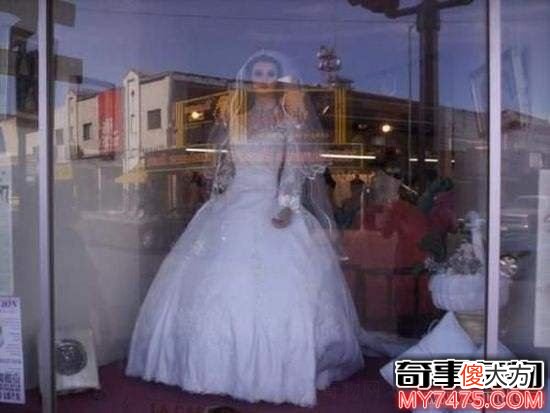 帕斯卡拉干尸新娘真相 与真人长得一样的婚纱模特
