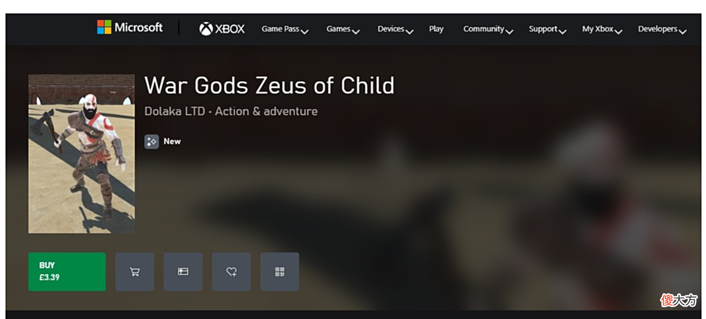 【游戏世界】Xbox商店惊现抄袭《战神》的低价劣作，连任天堂的耀西都跑进了糖豆人