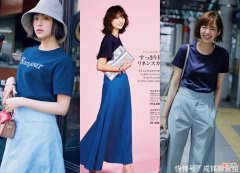 【时尚一点】四五十岁的女人别太依赖黑色！试试高级的蓝色单品，减龄又显气质