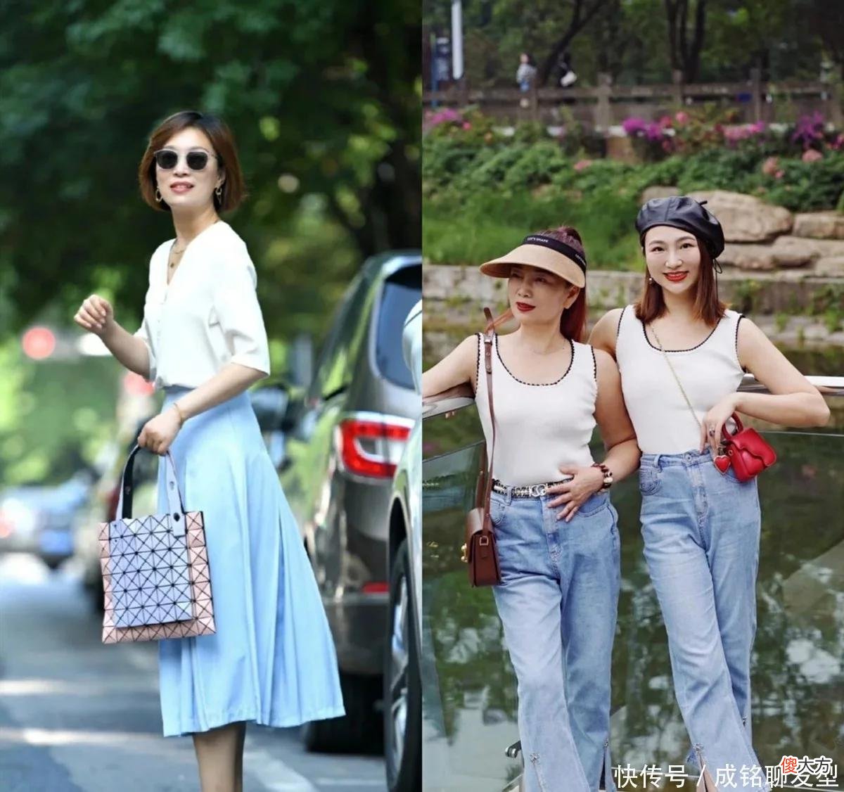 【时尚一点】四五十岁的女人别太依赖黑色!试试高级的蓝色单品,减龄又显气质