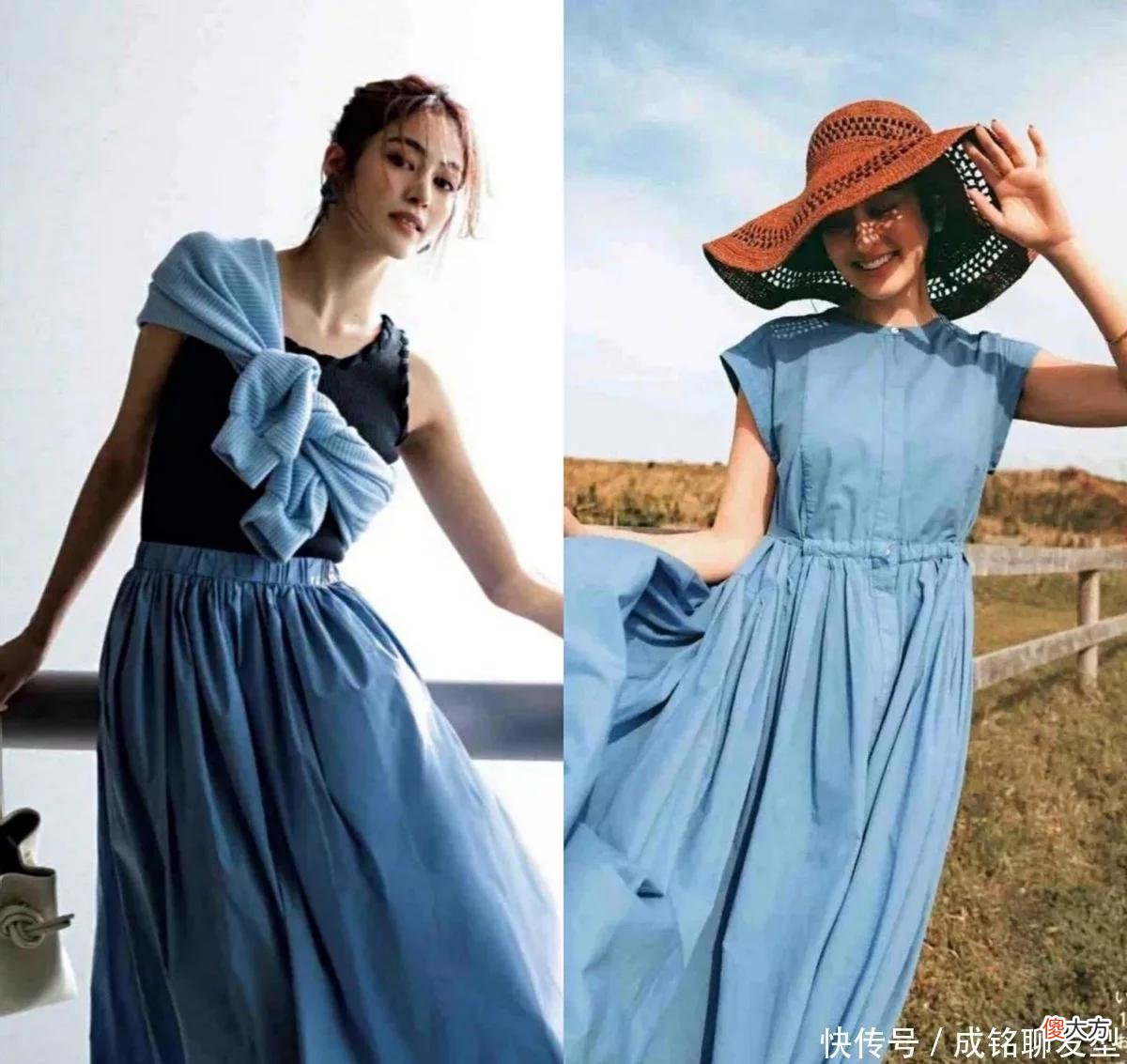 【时尚一点】四五十岁的女人别太依赖黑色!试试高级的蓝色单品,减龄又显气质