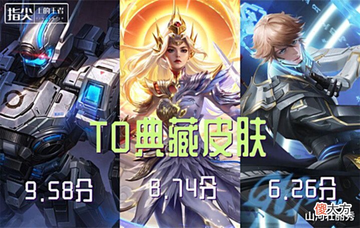 【游戏迷】荣耀典藏皮肤T度排名,该为曳影正名了,九霄神辉竟比肩飓风号?