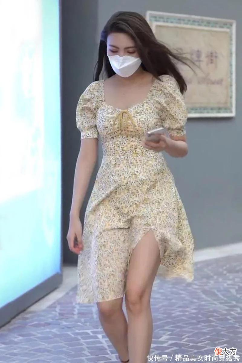 【时尚一点】碎花连衣裙，大圆领造型，减龄优雅，凸显青春气息