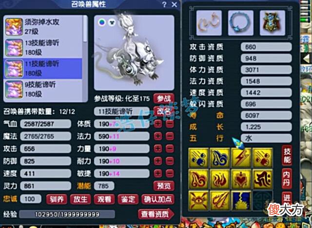 【游戏迷】梦幻西游：175豪门服战女儿村，拥有6只顶级谛听，傲视众服战队