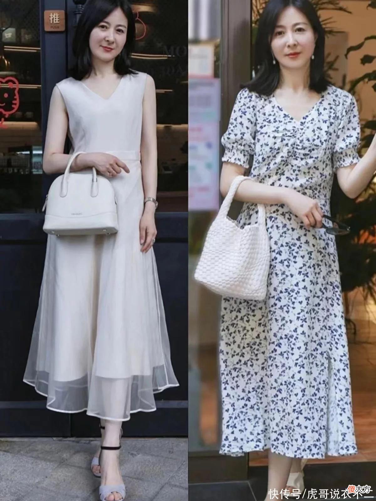 【时尚一点】这才是成熟女人该会的“高级感”穿搭：衣穿浅，适当露肤，太美了