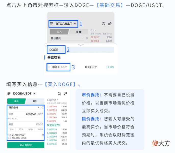 欧易平台| 如何在欧易OKEX上充值购买狗狗币？