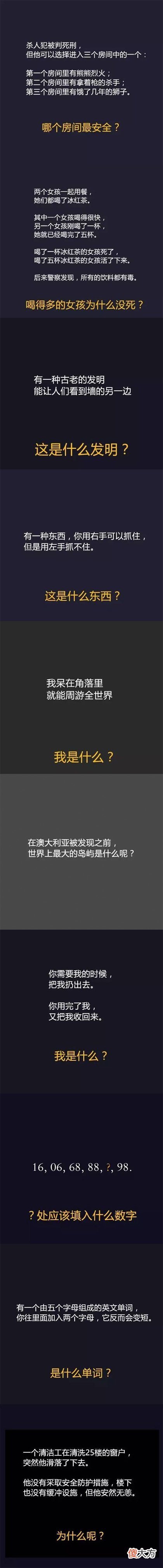 测智商10题 测测你的智商多高(图文)
