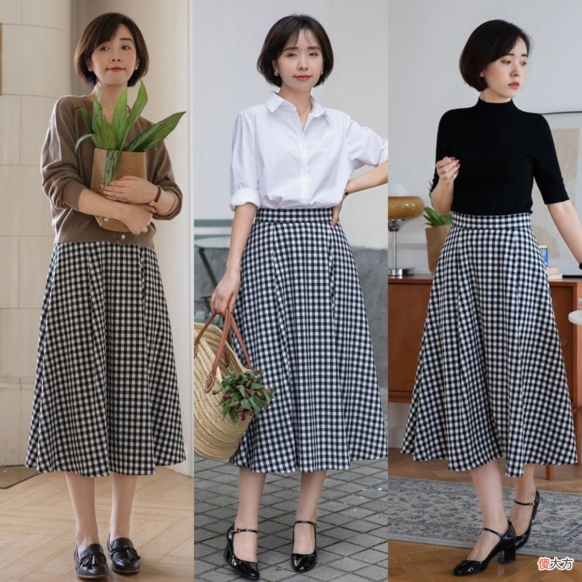【时尚一点】穿“半身裙”怎么搭配上衣？40岁女人这样穿，显瘦又洋气