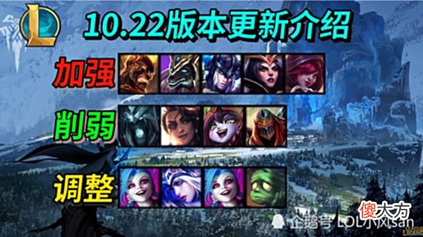 【游戏迷】LOL10.22版本更新介绍：劫E技能伤害削弱！妖姬E技能增强！