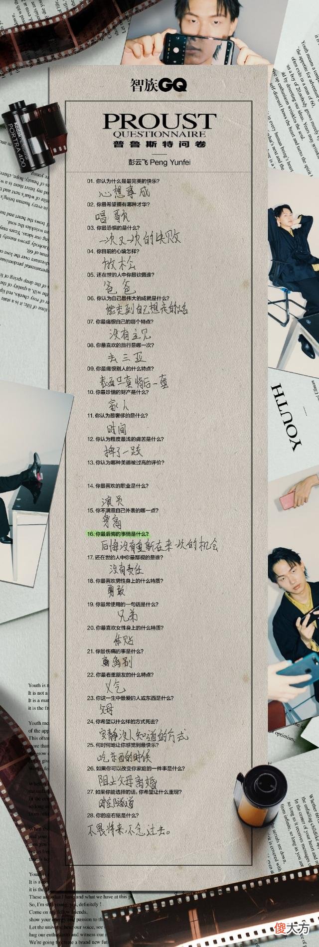 【游戏世界】fly登上智族GQ杂志，一份问卷调查引起注意，粉丝：看完有点想哭