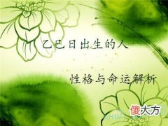 乙巳日出生的人性格与命运解析(图文)