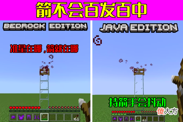 【游戏世界】你所不知道的《我的世界》，猪着火会跳水，基岩比Java谁科学？