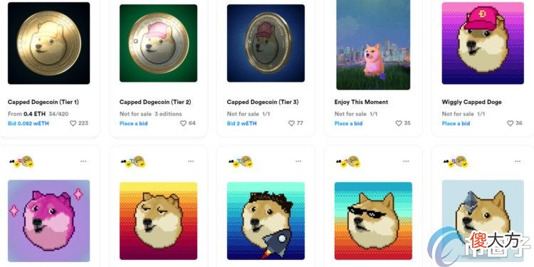 狗狗币| DOGE来袭！狗狗币共同创办人发NFT 超过420枚创作即将完售