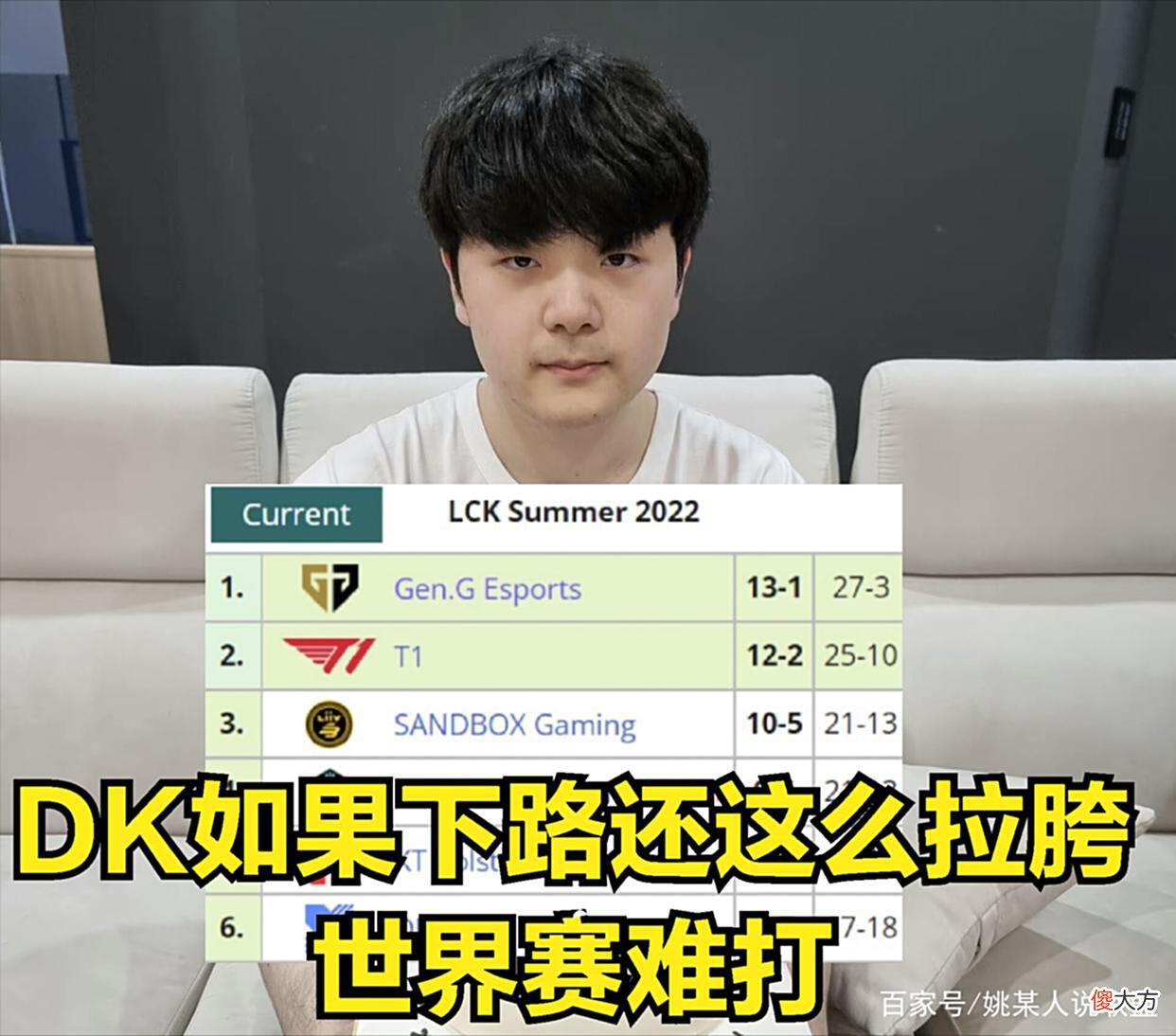 【游戏迷】ShowMaker生病被迫营业图火了：LCK官方太能整活，DK扛着许秀比赛