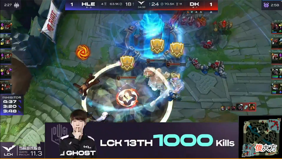 【游戏迷】LCK击杀榜：大魔王Faker一骑绝尘，Deft解锁双向里程碑