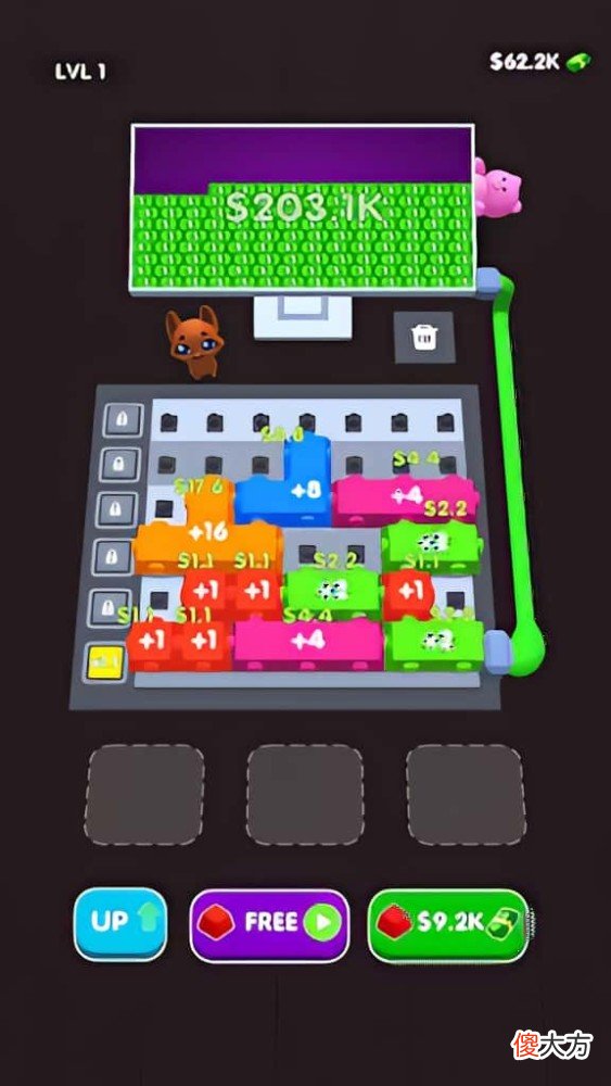 【游戏世界】Rollic组合键盘休闲游戏《Button Fever》合成排列自定义