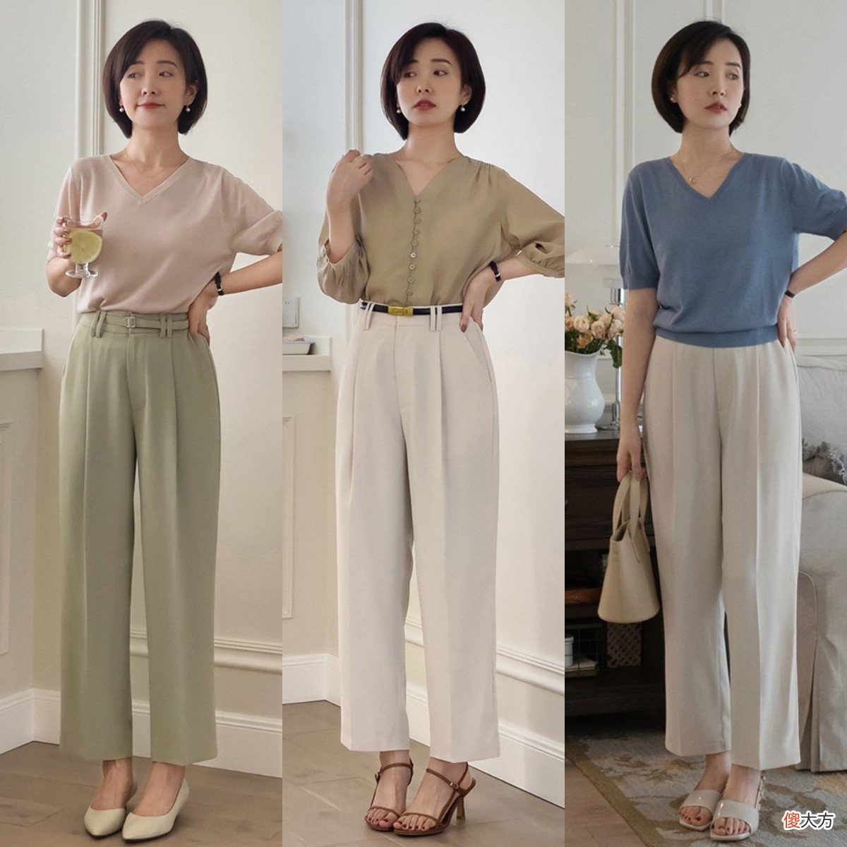 【时尚一点】聪明女人很少穿铅笔裤，今年流行直筒裤，利落又显腿细，真时髦