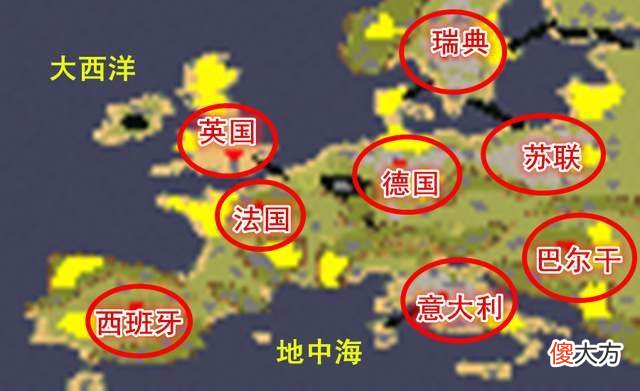 【游戏世界】红色警戒核战争：欧洲战区八国地图介绍，投胎真的是一门艺术