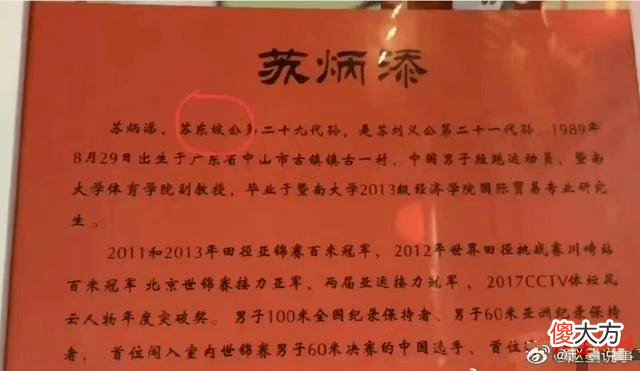 【历史故事】苏炳添是否为苏东坡后人？网友：恐怕是最后一个知道这事的人