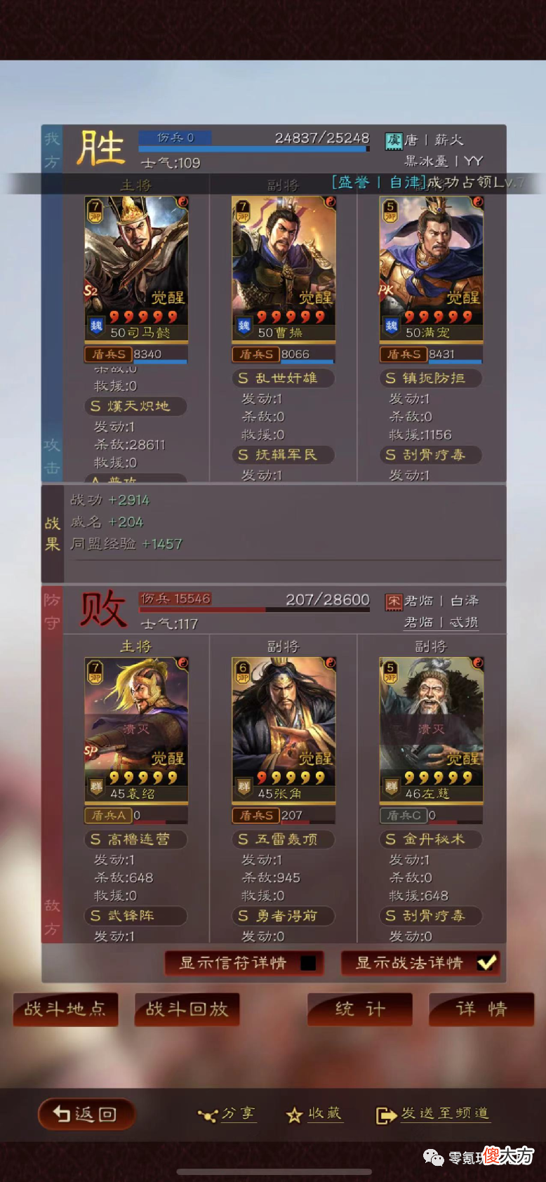 【游戏迷】小黑科技：还有30级吕布打穿50级太尉盾，一些神奇的战报