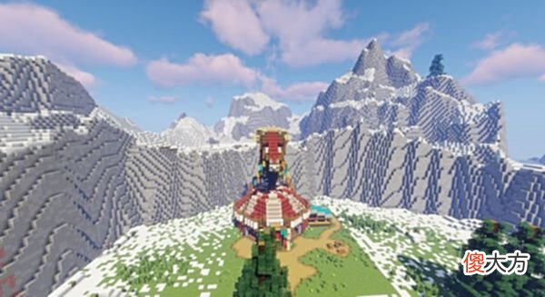 【游戏世界】玩家在《Minecraft》盖出了《旷野之息》海拉鲁王国，可免费下载