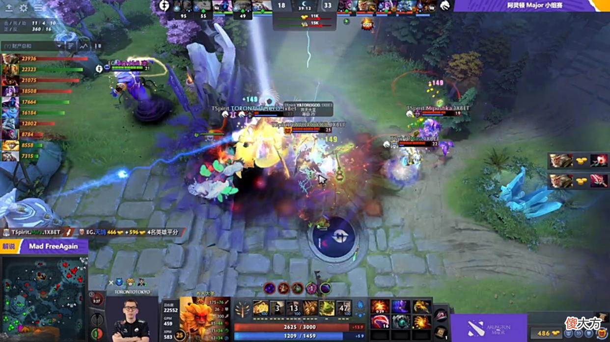 【游戏世界】Dota2-阿灵顿Major：TI魔咒延迟生效？TSpirit被状态低迷的EG打穿