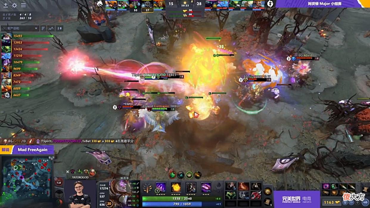 【游戏世界】Dota2-阿灵顿Major：TI魔咒延迟生效？TSpirit被状态低迷的EG打穿