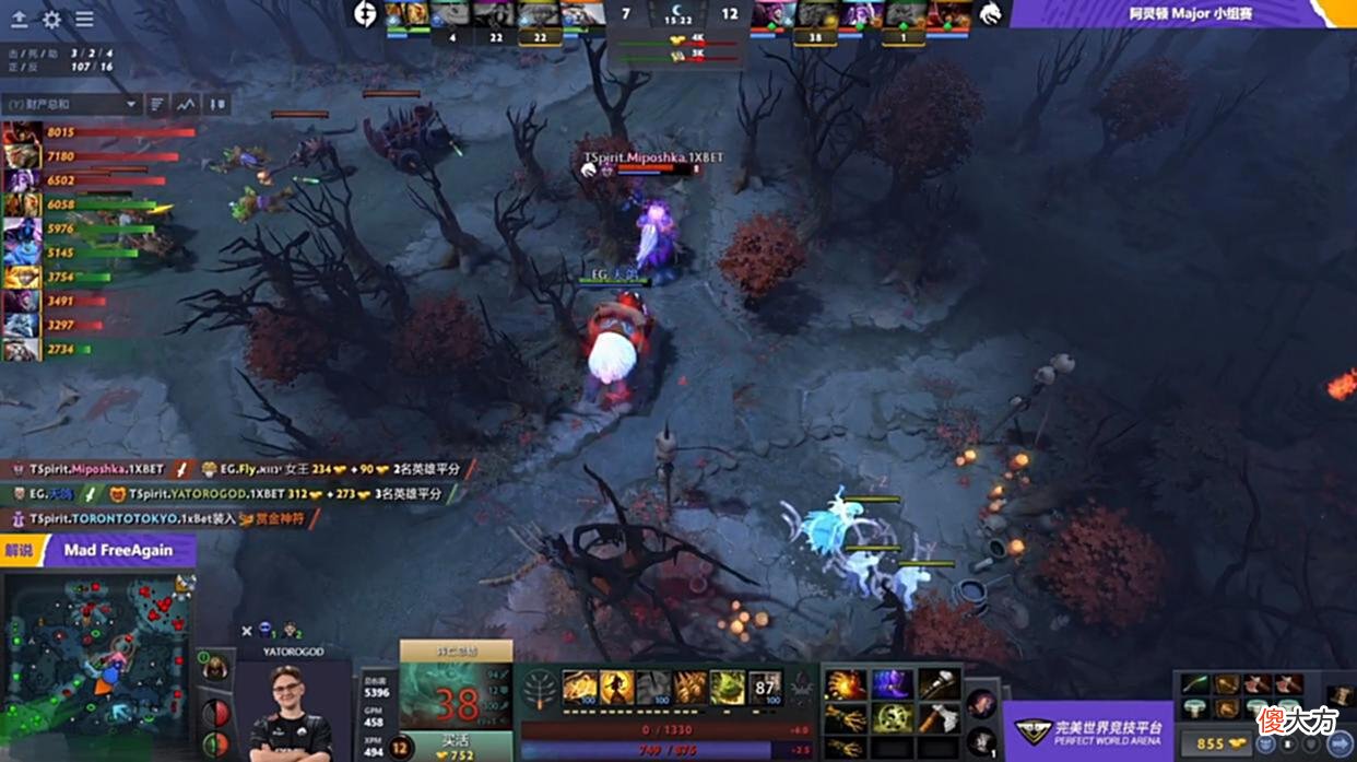 【游戏世界】Dota2-阿灵顿Major：TI魔咒延迟生效？TSpirit被状态低迷的EG打穿