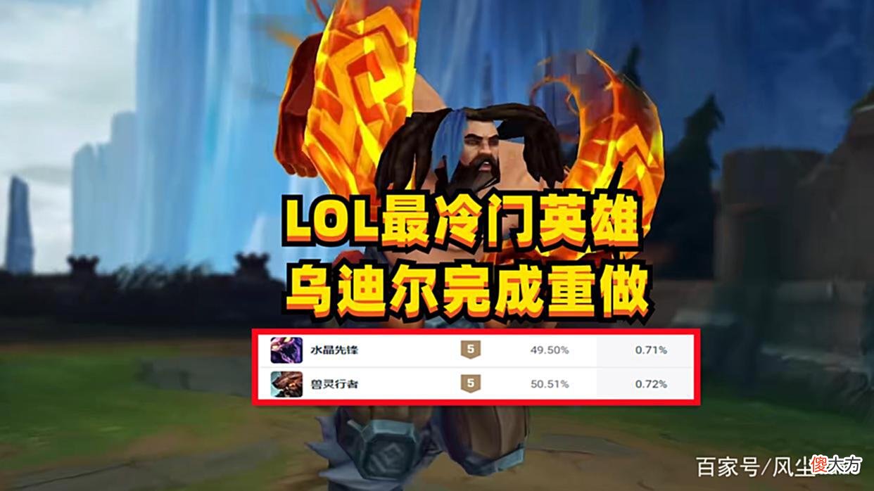 【游戏世界】LOL最冷门英雄重做完成：乌迪尔4种形态更新，R技能照搬冰鸟大招